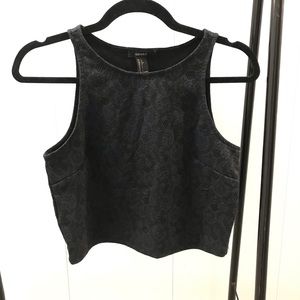 Basic Black Crop Top